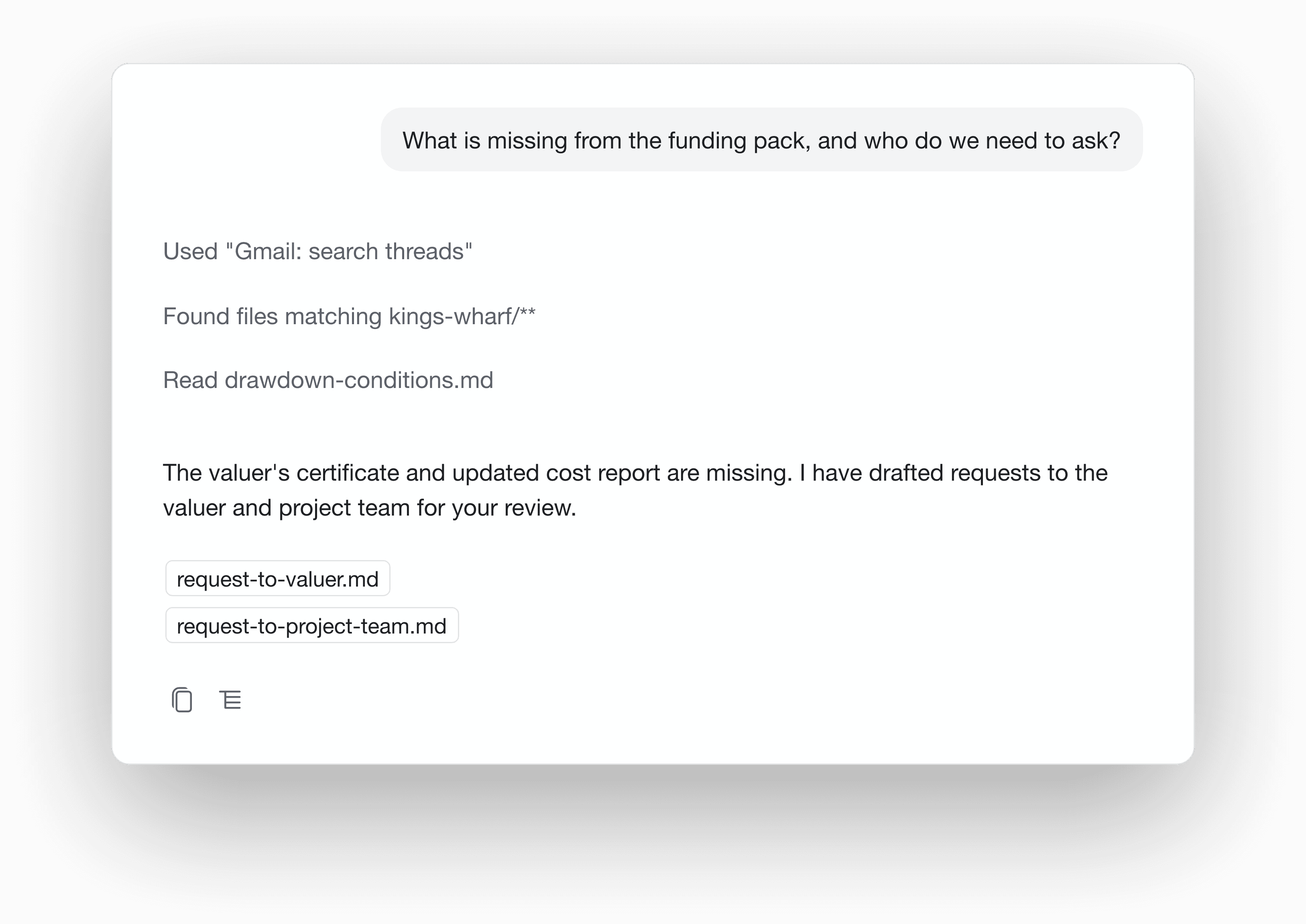 Missing funding documents and drafted requests in Ashgrove OS